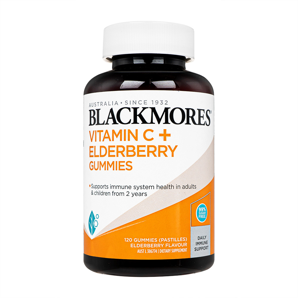 [Blackmores]ビタミンC+エルダーベリーグミ,(Blackmores) Vitamin C + Elderberry Gummies